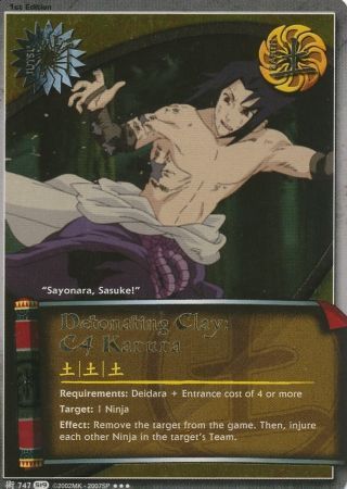 SJ Detonating Clay: C4 Karura - 747 - Super Rare
Naruto: Path of Pain Gold Foil
