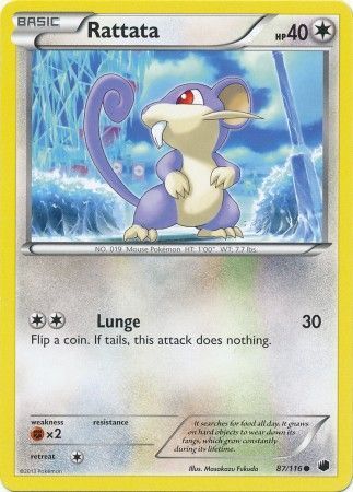 Rattata - 87/116 - Common
Black &amp; White 9: Plasma Freeze Singles