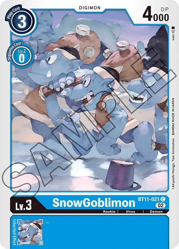 SnowGoblimon - Dimensional Phase (BT11) Dimensional Phase