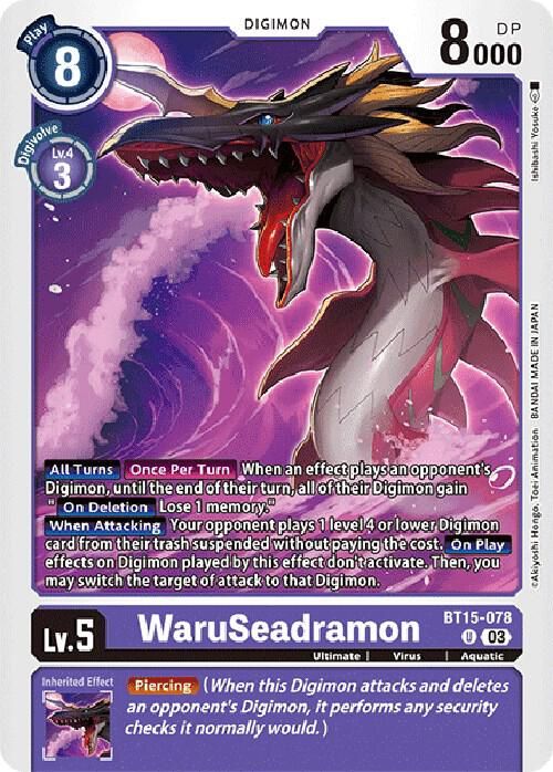 WaruSeadramon - Exceed Apocalypse (BT15) Exceed Apocalypse