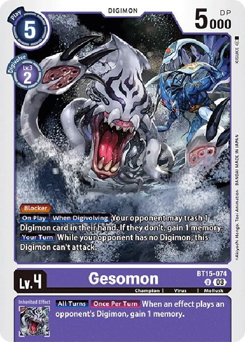 Gesomon - Exceed Apocalypse (BT15) Exceed Apocalypse