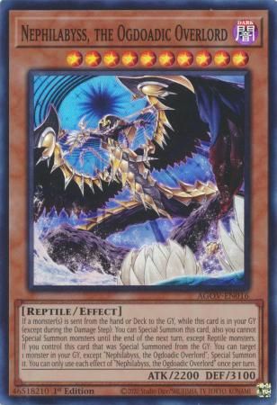 Nephilabyss, the Ogdoadic Overlord - AGOV-EN016 - Super Rare 1st Edition Age of Overlord 1st Edition Singles
