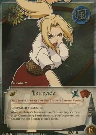 SJ Tsunade &quot;Unrivaled Strength&quot; - N-354 - Super Rare
Naruto: Lineage of the Legends Gold Foil
