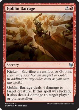 Goblin Barrage 128/269 - Dominaria Singles