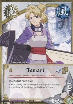 SJ Temari - 993 - Common
Naruto: Path of Pain Foil