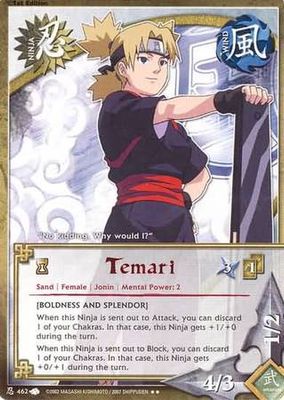 Temari - 462 - Rare
Naruto: A New Chronicle Foil