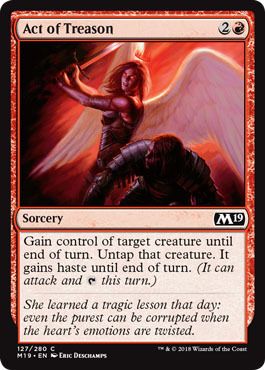 Act of Treason 127/280
Magic 2019 (M19) Singles
