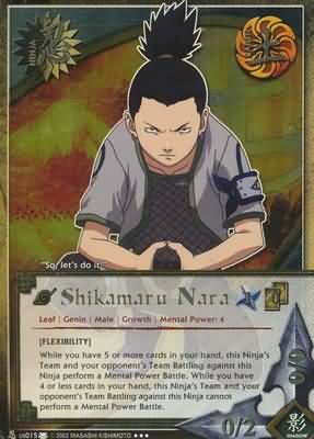 SJ Shikamaru Nara [Flexibility] - 015 - Unbound Power Promo
Unbound Power Collector&#39;s Tin Gold Foil
