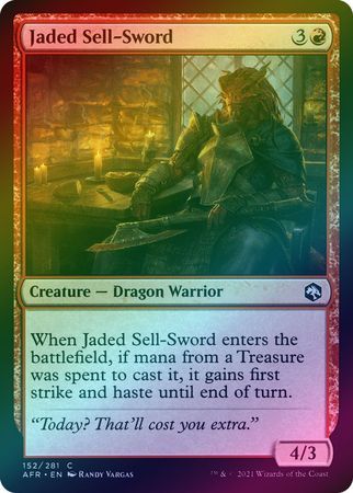 Jaded Sell-Sword 152/281 - Foil
Adventures in the Forgotten Realms Foil Singles