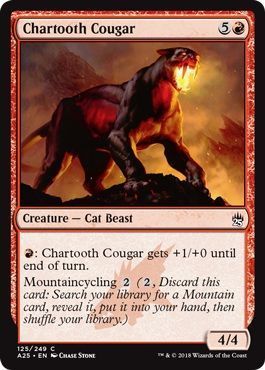 Chartooth Cougar 125/249 - Masters 25 Singles