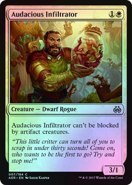 Audacious Infiltrator 007/184 - Foil
Aether Revolt Foil Singles