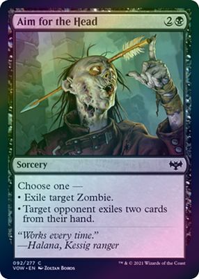 Aim for the Head 092/277 - Foil Innistrad: Crimson Vow Foil Singles