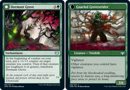 Dormant Grove | Gnarled Grovestrider 198/277
Innistrad: Crimson Vow Singles (Español)