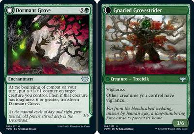 Dormant Grove | Gnarled Grovestrider 198/277
Innistrad: Crimson Vow Singles (Español)