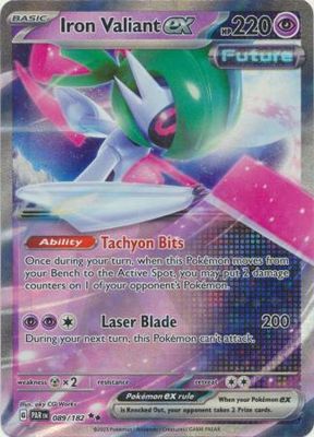 SJ Iron Valiant ex - 089/182 - Ultra Rare
Scarlet &amp; Violet: Paradox Rift Singles