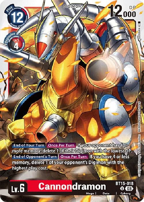 Cannondramon - Exceed Apocalypse (BT15) Exceed Apocalypse