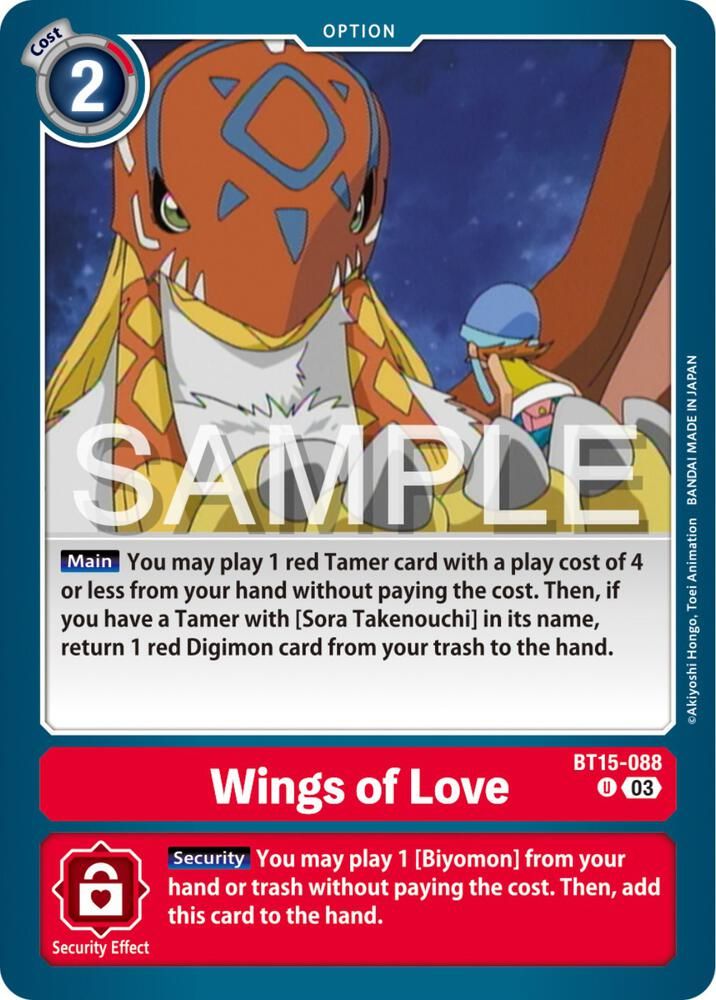 Wings of love - Exceed Apocalypse (BT15) Exceed Apocalypse