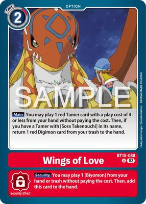 Wings of love - Exceed Apocalypse (BT15) Exceed Apocalypse