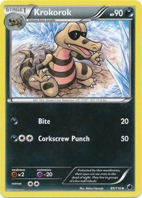 Krokorok - 69/116 - Uncommon
Black &amp; White 9: Plasma Freeze Singles