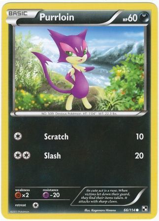 Purrloin - 66/114 - Common
Black &amp; White 1: (Base Set) Singles