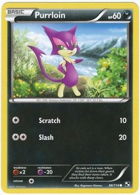 Purrloin - 66/114 - Common
Black &amp; White 1: (Base Set) Singles