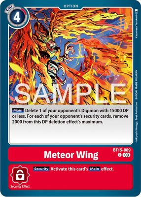 Meteor Wing - Exceed Apocalypse (BT15)
Exceed Apocalypse