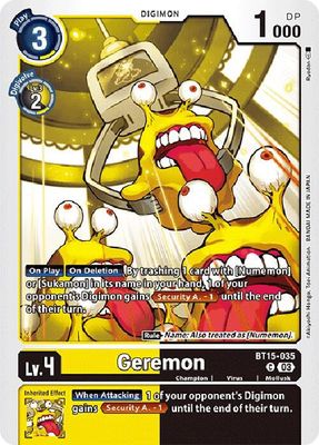 Geremon - Exceed Apocalypse (BT15) Exceed Apocalypse
