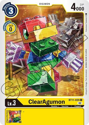 ClearAgumon - Dimensional Phase (BT11) Dimensional Phase