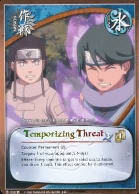 Temporizing Threat - M-330 - Rare Naruto: Approaching Wind