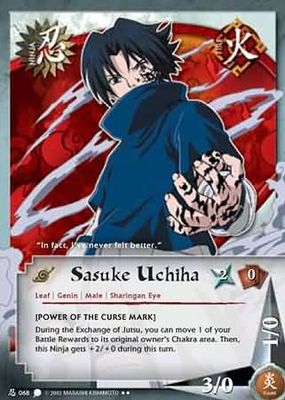 Sasuke Uchiha - N-068 - Rare
Naruto: Coils of the Snake