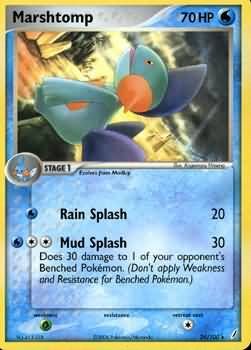 SJ Marshtomp - 24/100 - Rare
Ex Crystal Guardians Singles