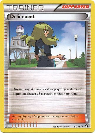 Delinquent - 98/122 - Uncommon XY: Breakpoint Singles