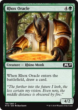 Rhox Oracle 198/280 -  Magic 2019 (M19) Singles (Español)