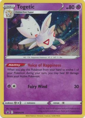 Togetic - SWSH276 - Holo Promo
Pokemon Sword &amp; Shield Promos