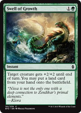 Swell of Growth 191/274
Battle for Zendikar Singles (Español)