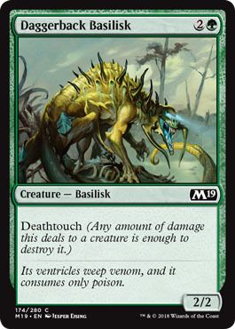 Daggerback Basilisk 174/280 - Magic 2019 (M19) Singles (Español)