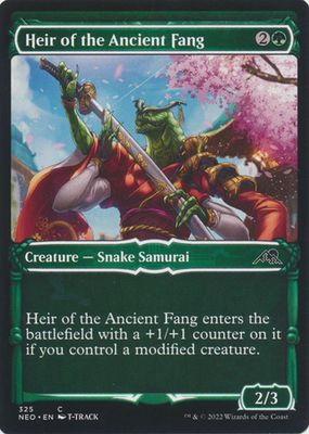 Heir of the Ancient Fang 325 - Showcase Samurai Frame Kamigawa Neon Dynasty Collector Booster Singles