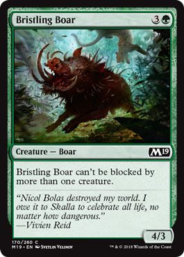 Bristling Boar 170/280 - Magic 2019 (M19) Singles (Español)