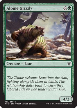 Alpine Grizzly 127/269 - Khans of Tarkir Singles (Español)