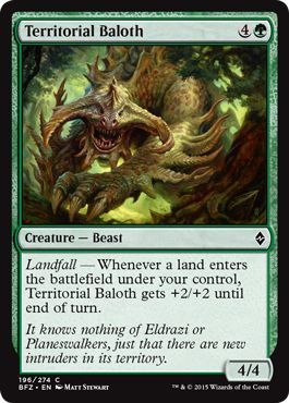 Territorial Baloth 196/274 - Battle for Zendikar Singles