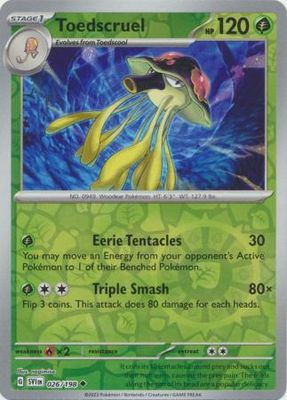 Toedscruel - 026/198 - Uncommon Reverse Holo Scarlet &amp; Violet (Base Set) Reverse Holo Singles