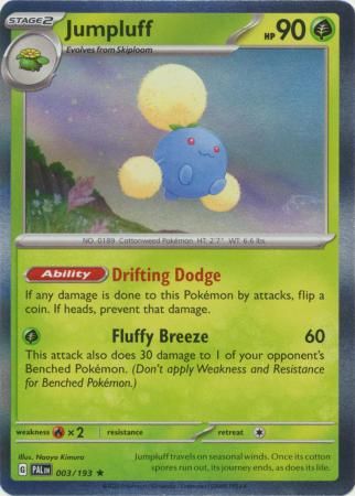 Jumpluff - 003/193 - Holo Rare Scarlet &amp; Violet: Paldea Evolved Singles