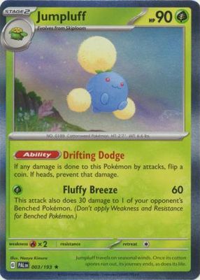 Jumpluff - 003/193 - Holo Rare Scarlet &amp; Violet: Paldea Evolved Singles