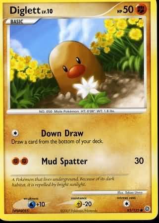 Diglett - 85/132 - Common Diamond &amp; Pearl: Secret Wonders Singles