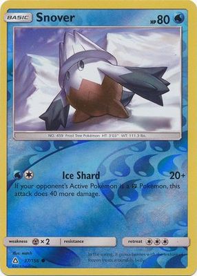 Snover - 37/156 - Common Reverse Holo
Sun &amp; Moon: Ultra Prism Reverse Holo Singles