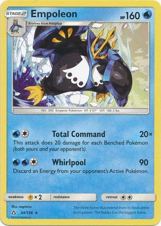 Empoleon - 34/156 - Rare
Sun &amp; Moon: Ultra Prism Singles(Español)