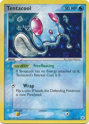 Tentacool - 77/101 - Common Reverse Holo
Ex Hidden Legends Reverse Holo Singles