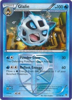 Glalie - 22/101 - Uncommon
Black &amp; White 10: Plasma Blast Singles