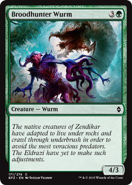 Broodhunter Wurm 171/274
Battle for Zendikar Singles (Español)