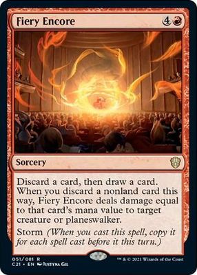 Fiery Encore 051
Commander 2021 Singles (Español)